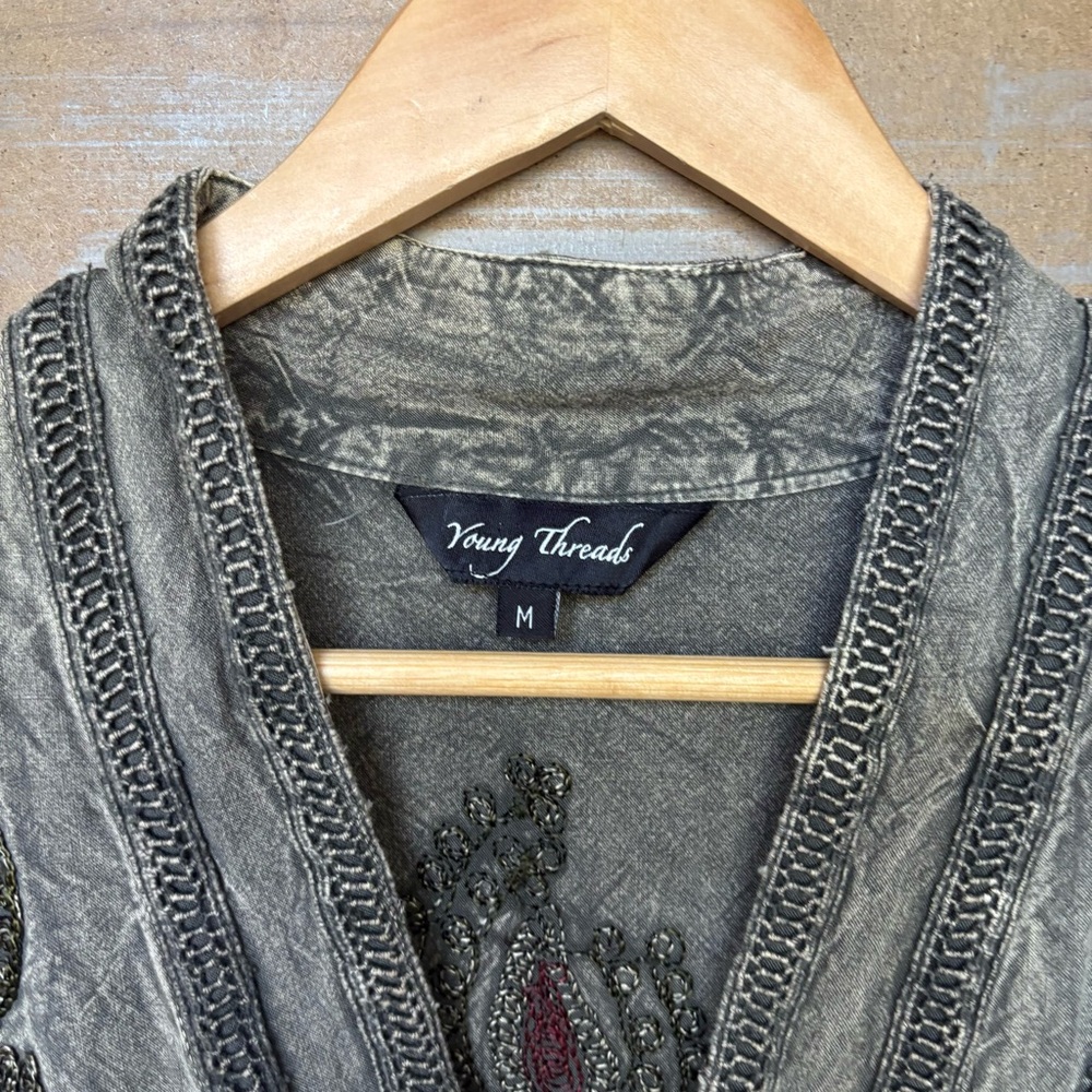 Young Threads Patchwork Embroidered Maxi Dress Hi… - image 3